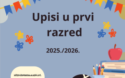 Upisi u 1. razred u šk. god. 2025./2026.