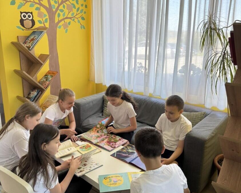 Čitalački kutak u Područnoj školi Kelemen